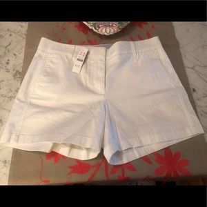 Jcrew 5 inch short, white, NWT